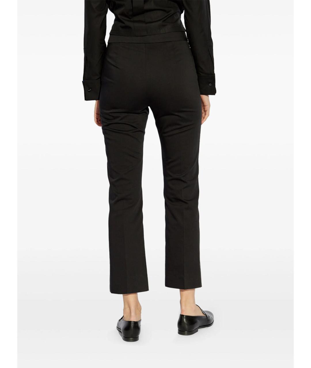 MAX MARA Коричневые хлопковые брюки узкие, фото 3