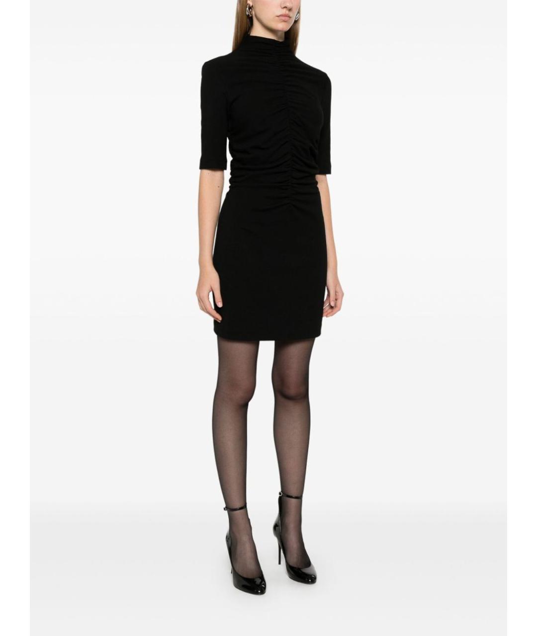 SPORTMAX Черное повседневное платье, фото 2
