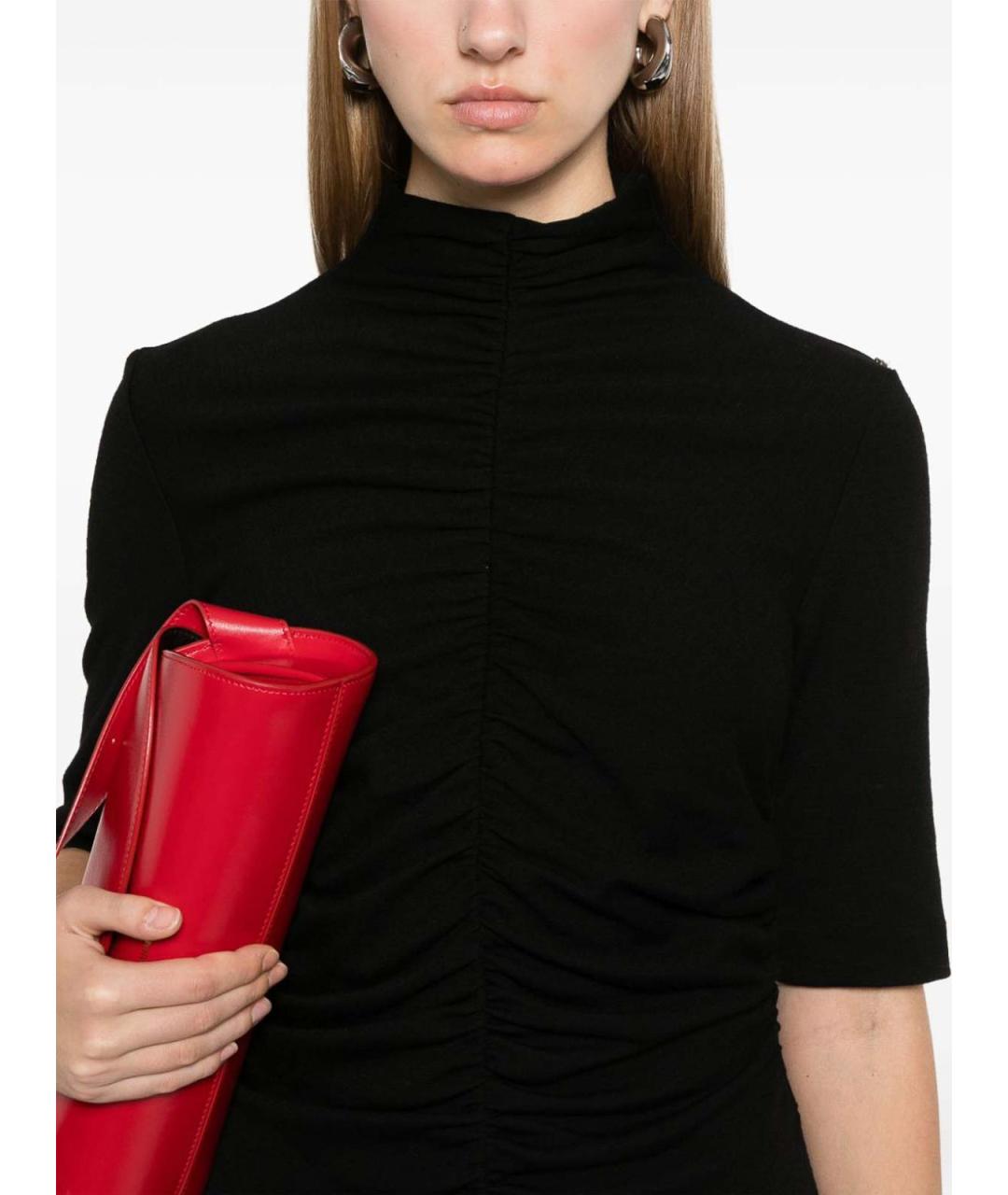 SPORTMAX Черное повседневное платье, фото 5