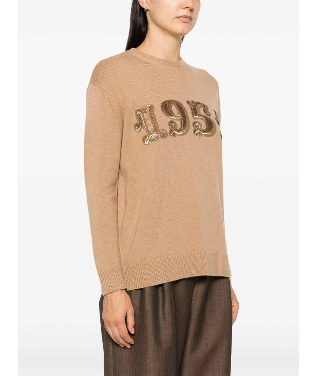 MAX MARA Бежевый джемпер / свитер, фото 4