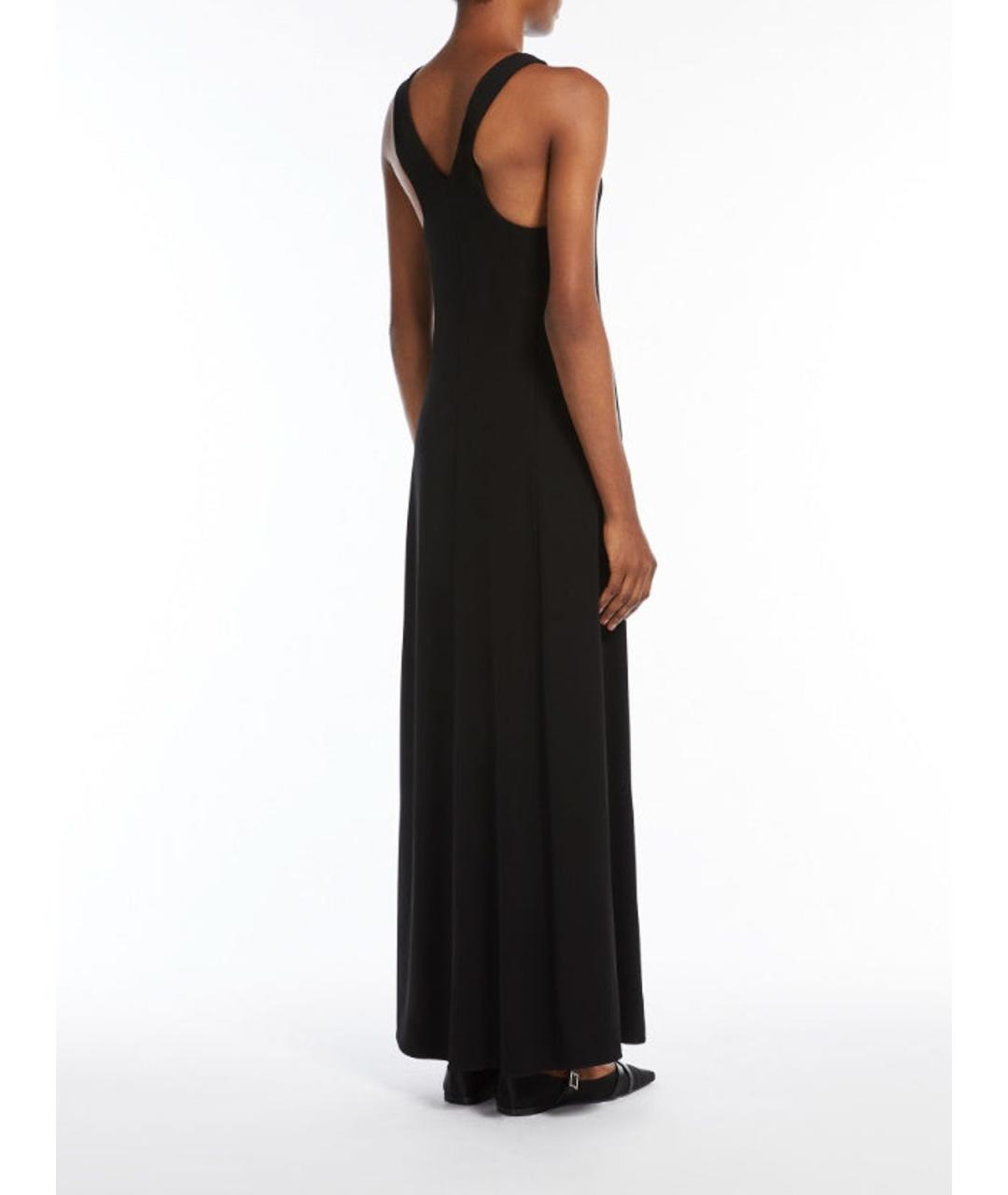 MAX MARA Черное вискозное вечернее платье, фото 4