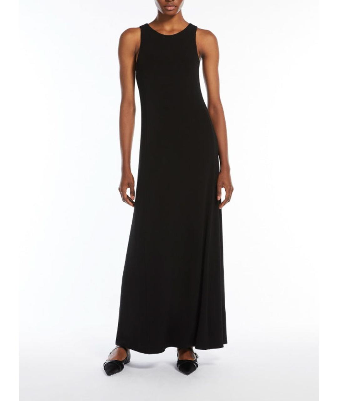 MAX MARA Черное вискозное вечернее платье, фото 3