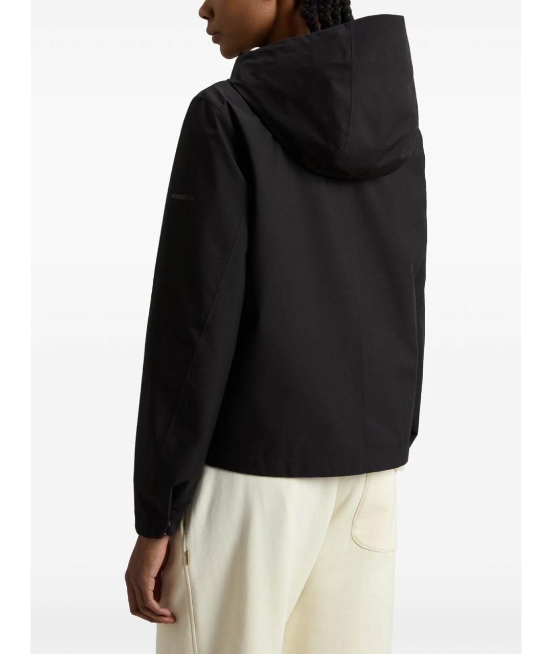 WOOLRICH Черная полиэстеровая куртка, фото 4