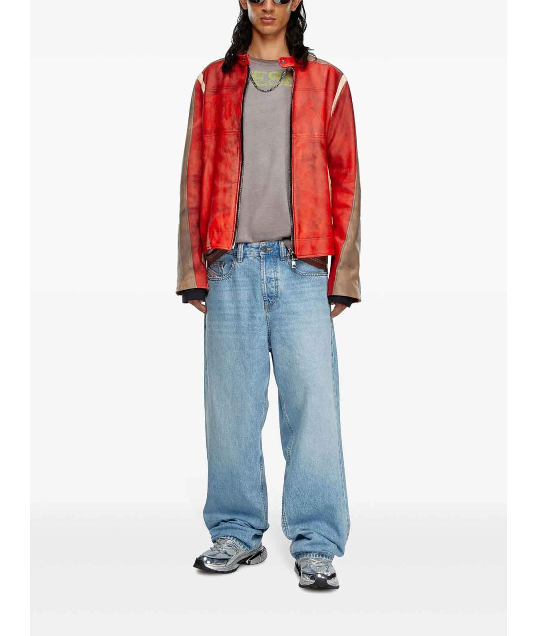DIESEL Синие хлопковые повседневные брюки, фото 2