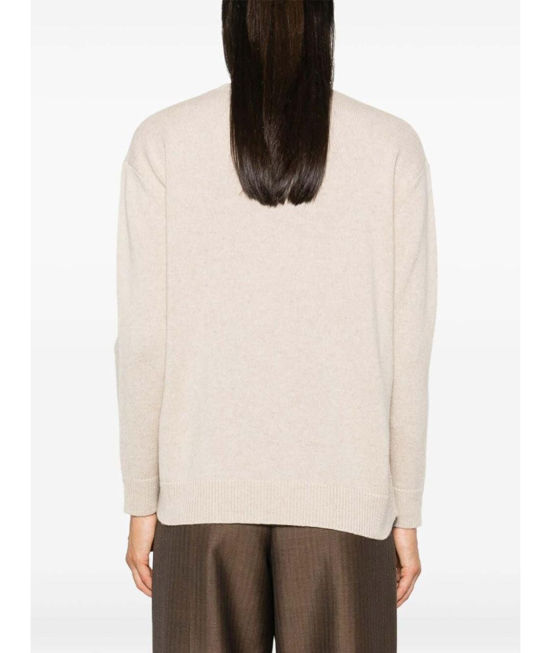 MAX MARA Бежевый джемпер / свитер, фото 4