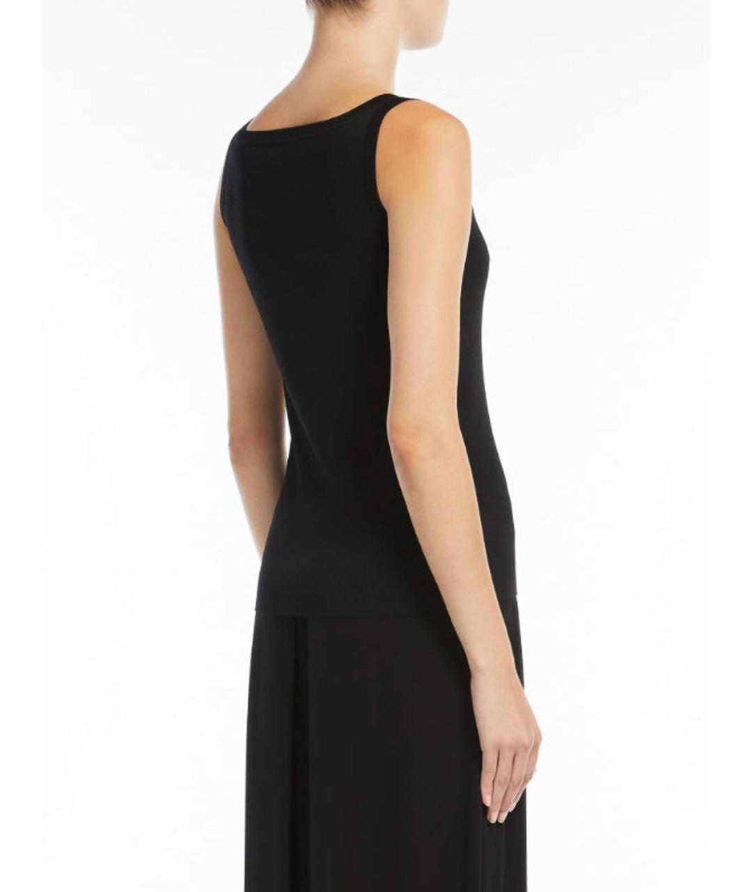 MAX MARA Черная майка, фото 4