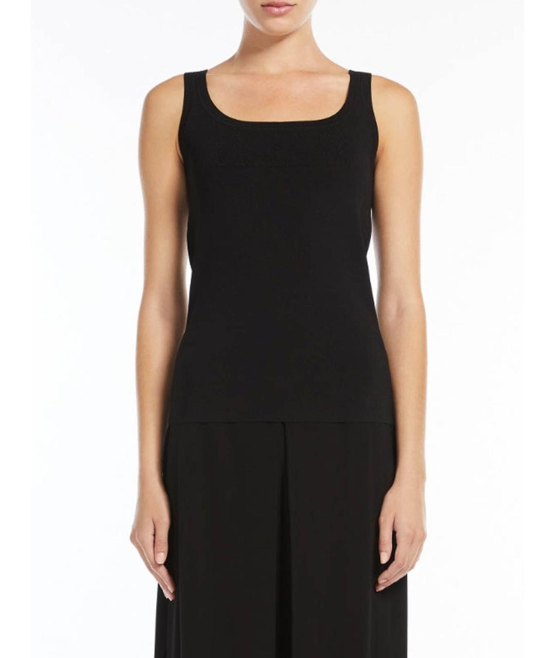 MAX MARA Черная майка, фото 3