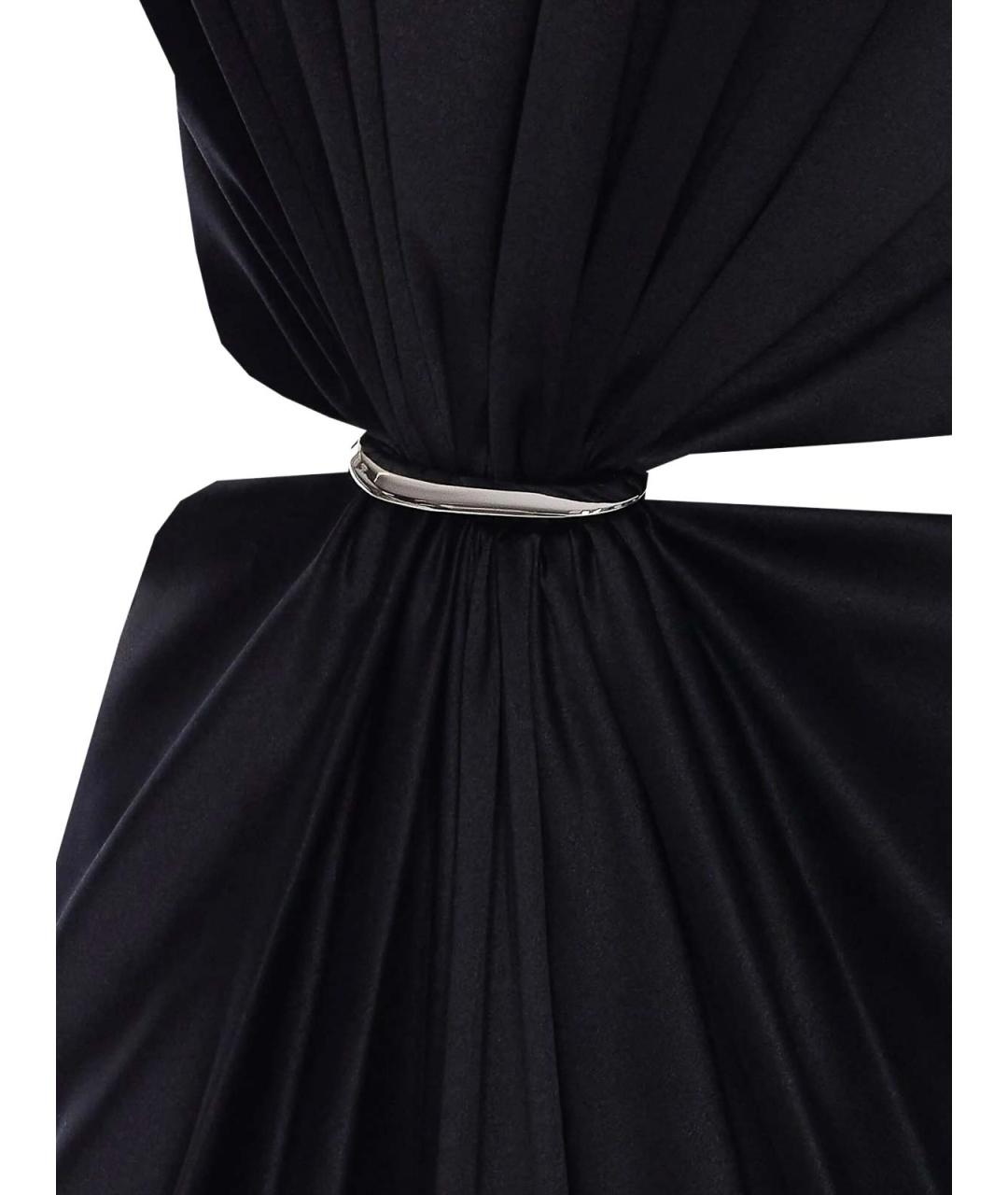 MAX MARA Антрацитовое хлопковое вечернее платье, фото 3