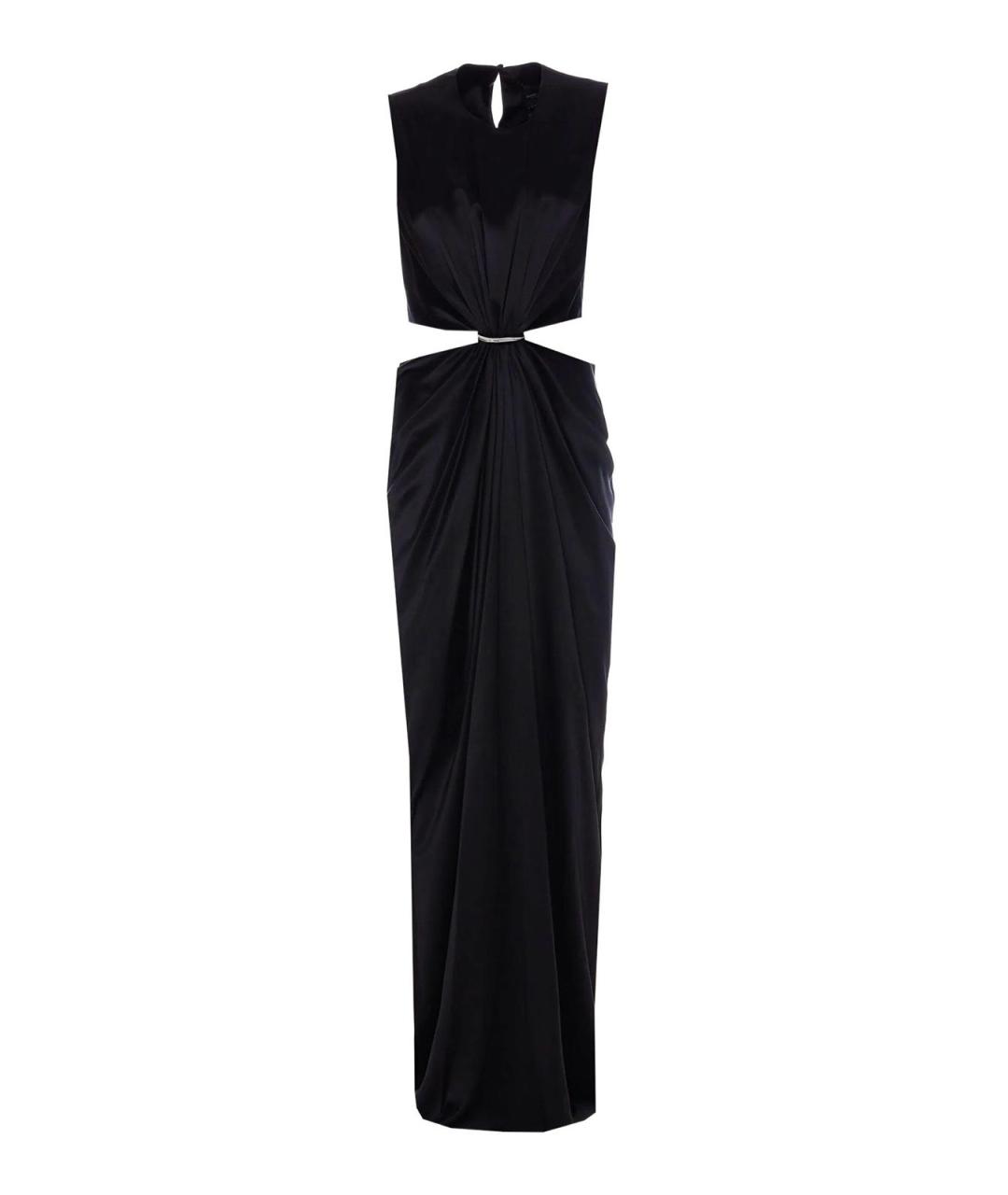 MAX MARA Антрацитовое хлопковое вечернее платье, фото 1