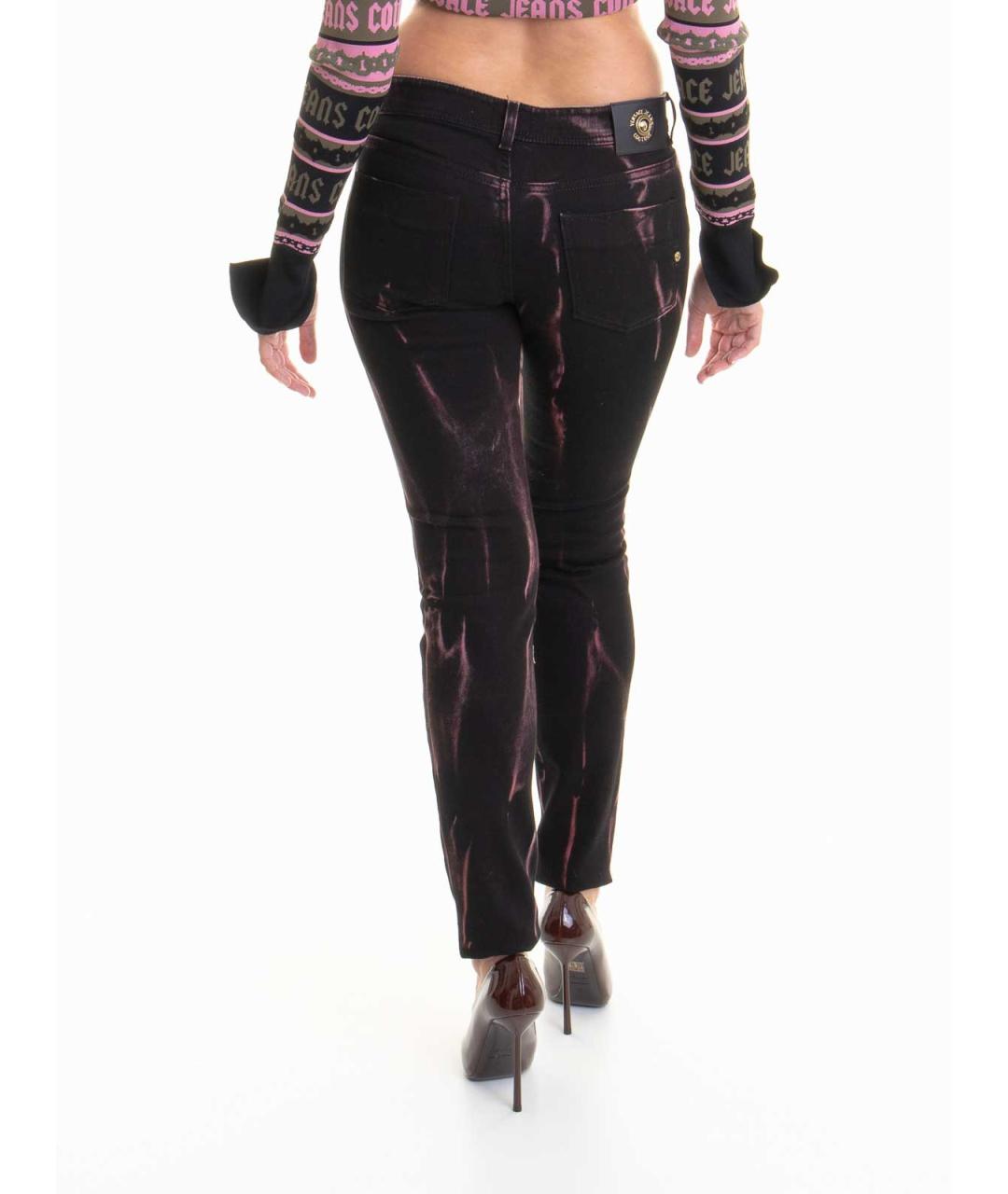 VERSACE JEANS COUTURE Фиолетовые хлопковые джинсы слим, фото 4