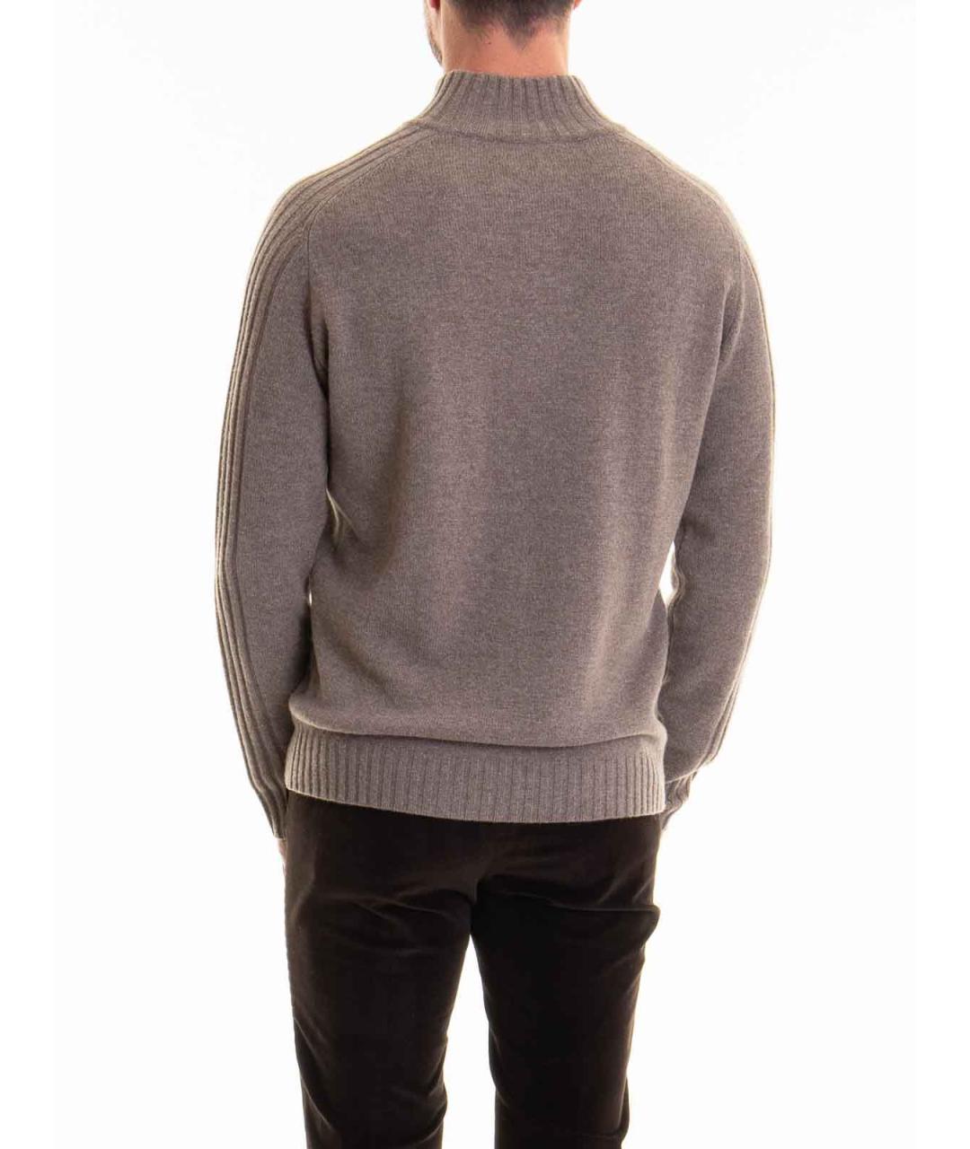 CORNELIANI Коричневый кашемировый джемпер / свитер, фото 4