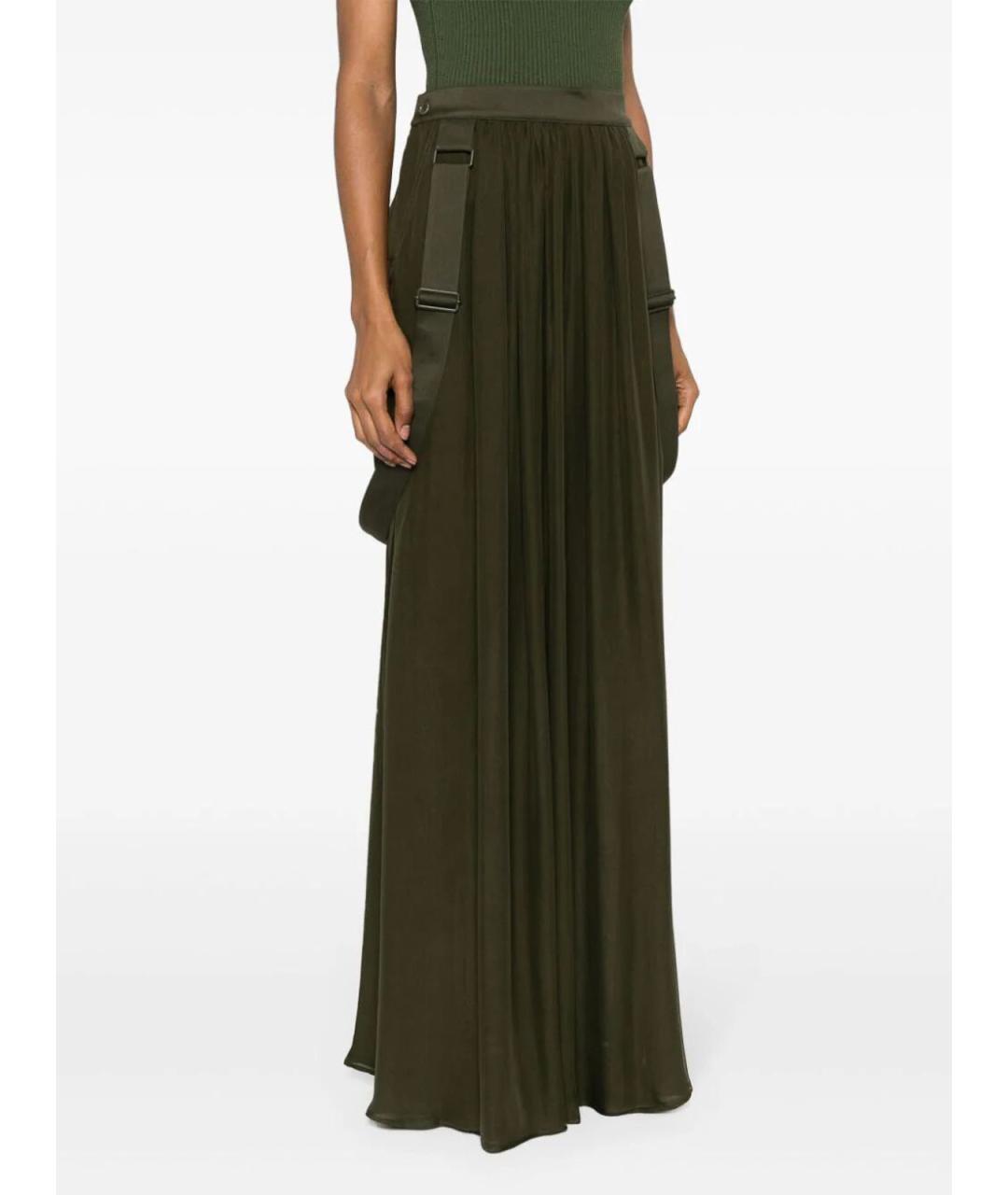 MAX MARA Хаки юбка макси, фото 4