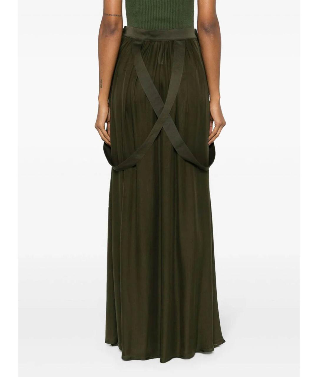 MAX MARA Хаки юбка макси, фото 3