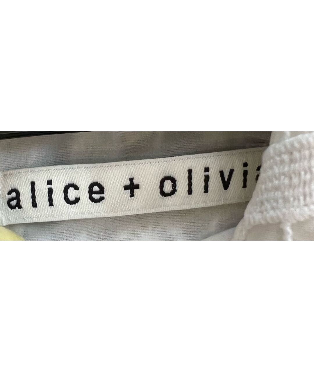ALICE+OLIVIA Белое полиэстеровое повседневное платье, фото 5