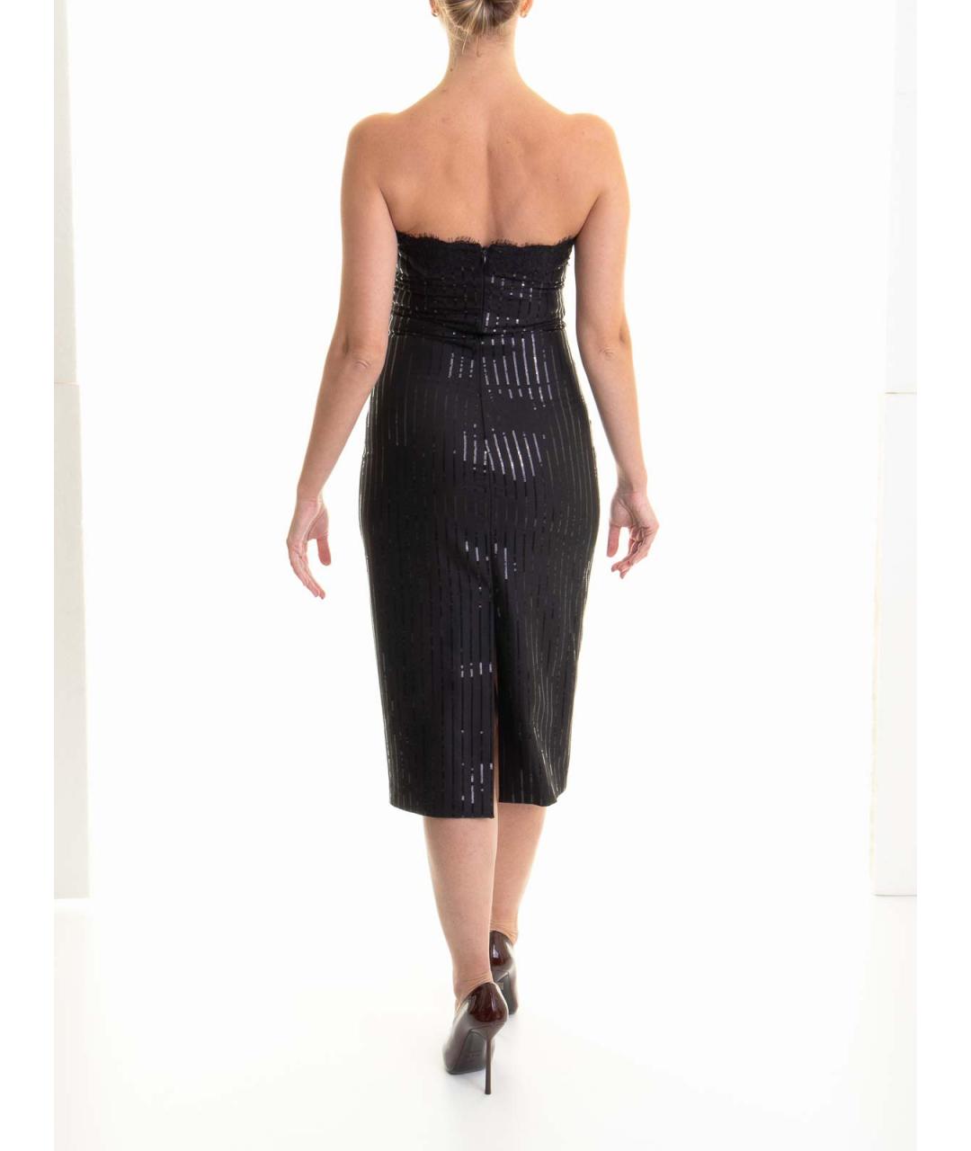 ERMANNO SCERVINO Черное полиэстеровое повседневное платье, фото 4