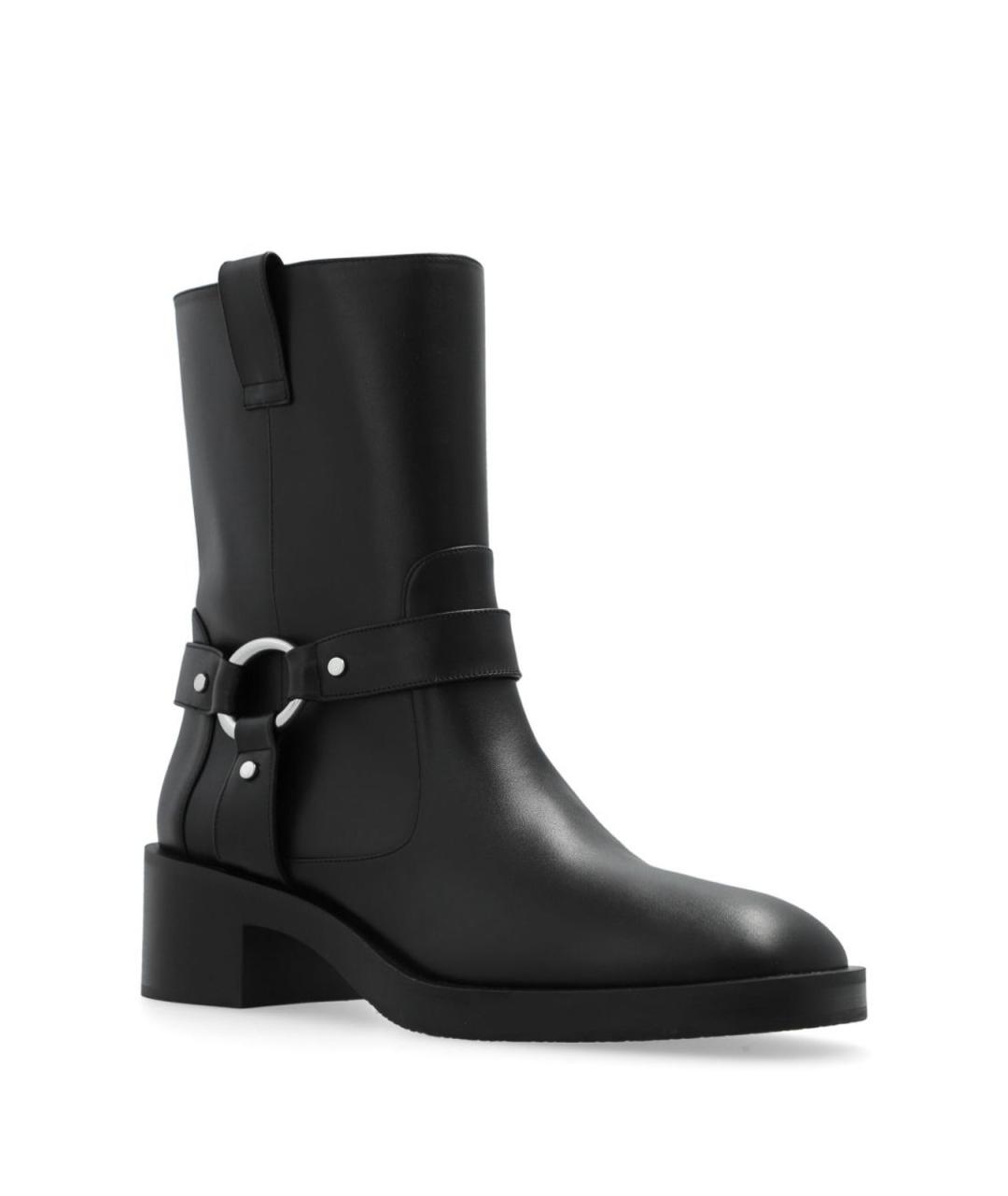 STUART WEITZMAN Черные кожаные ботильоны, фото 5