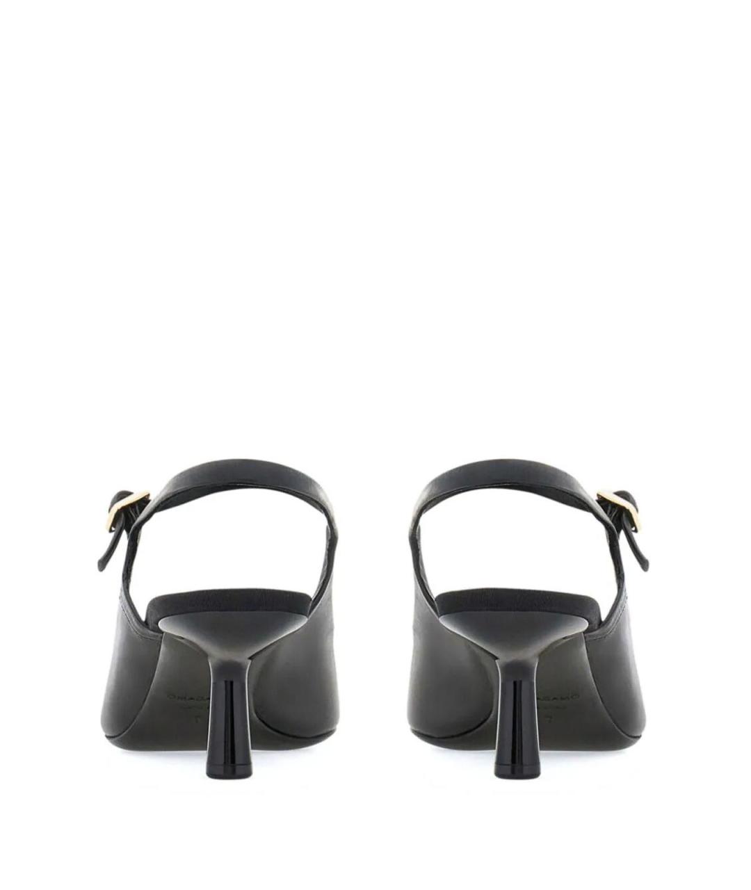 FERRAGAMO Черные кожаные туфли, фото 2