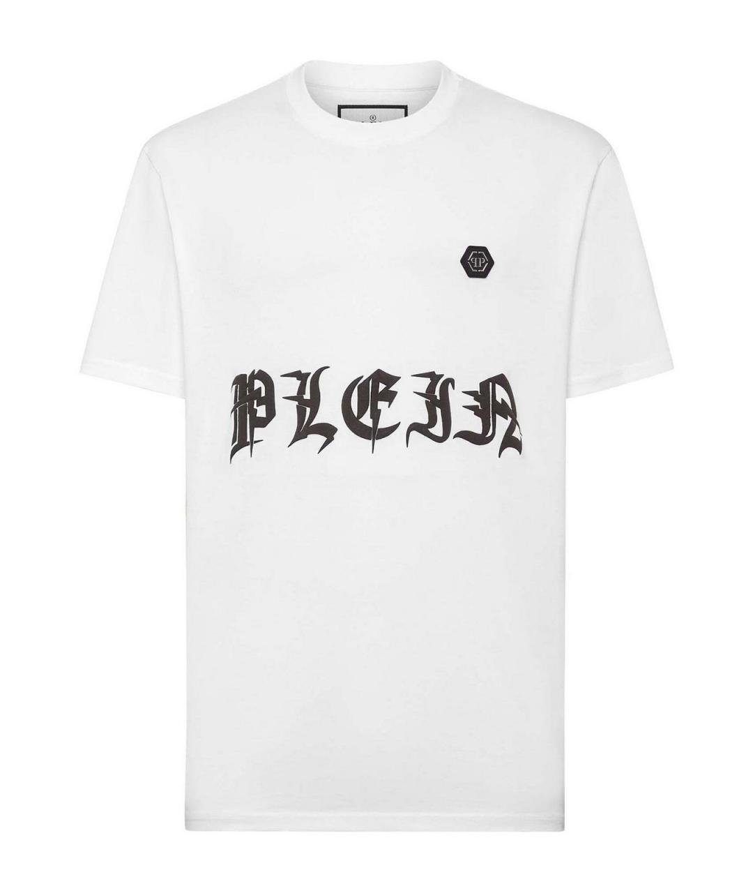 PHILIPP PLEIN Белая хлопковая футболка, фото 1