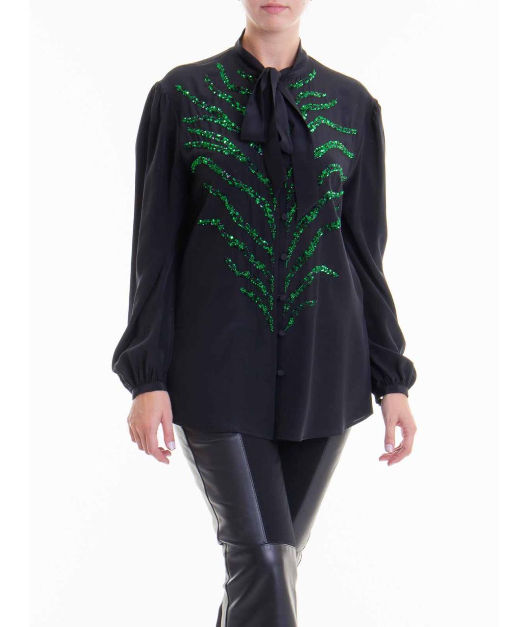 ROBERTO CAVALLI Черная полиэстеровая рубашка, фото 3