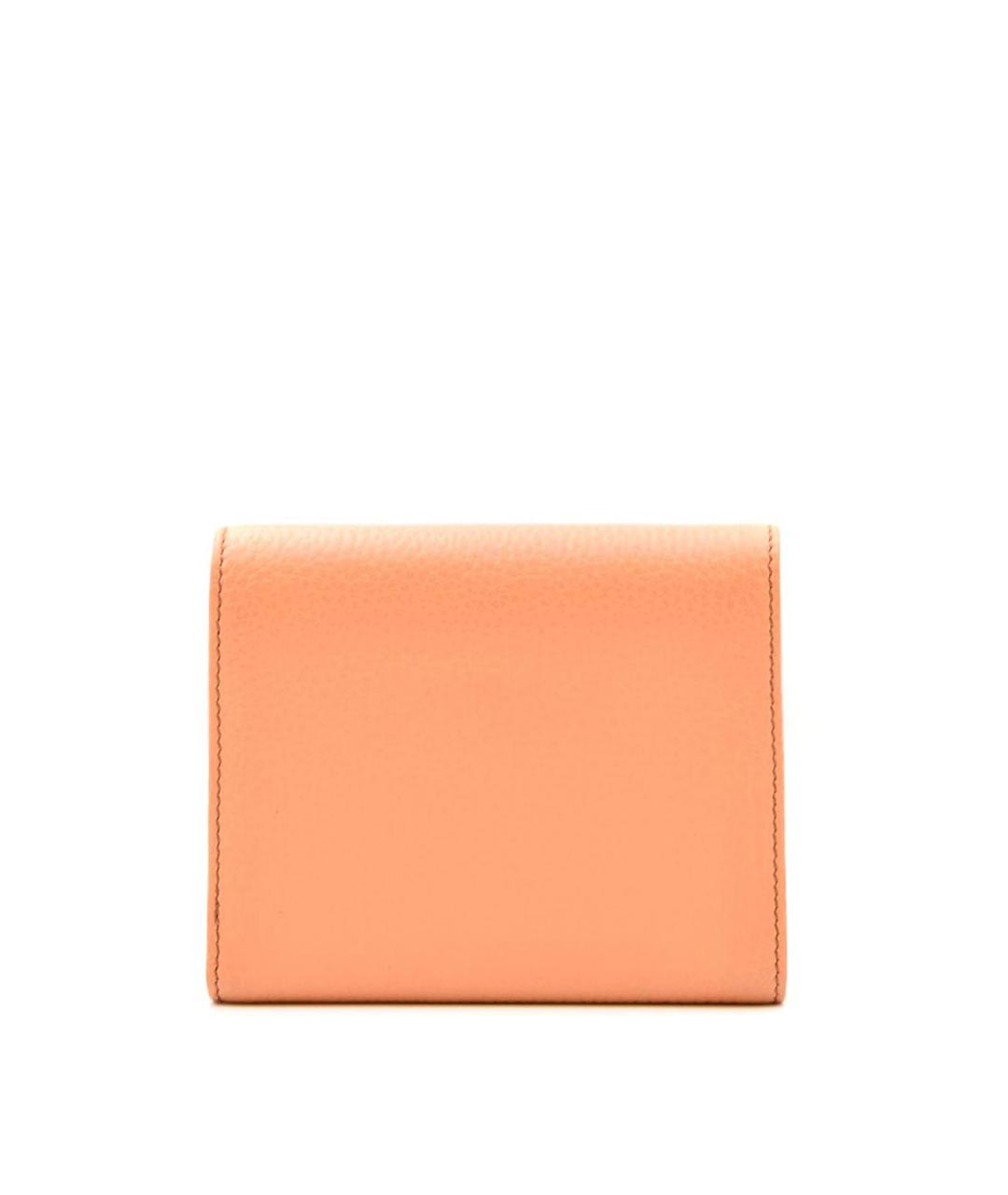 EMPORIO ARMANI Коралловый кожаный кошелек, фото 4