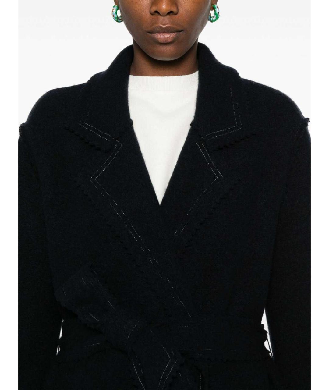 MAX MARA Черное шерстяное пальто, фото 2