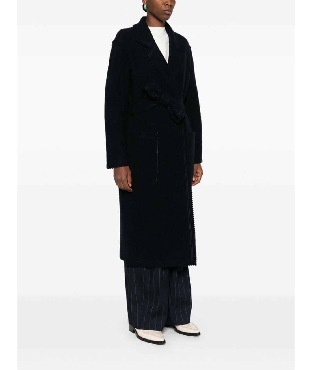 MAX MARA Черное шерстяное пальто, фото 3