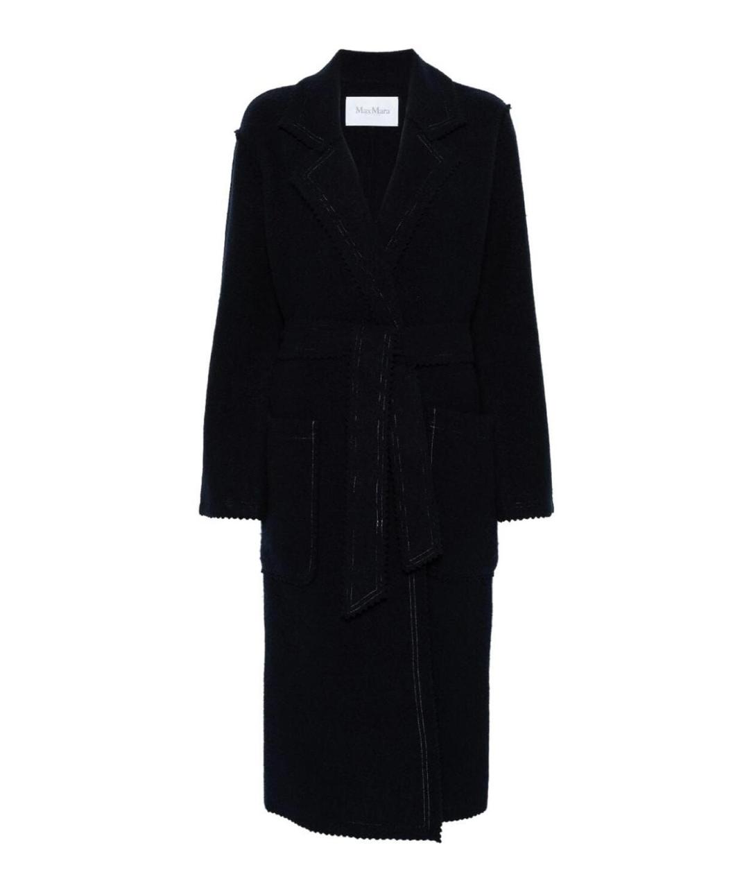 MAX MARA Черное шерстяное пальто, фото 1
