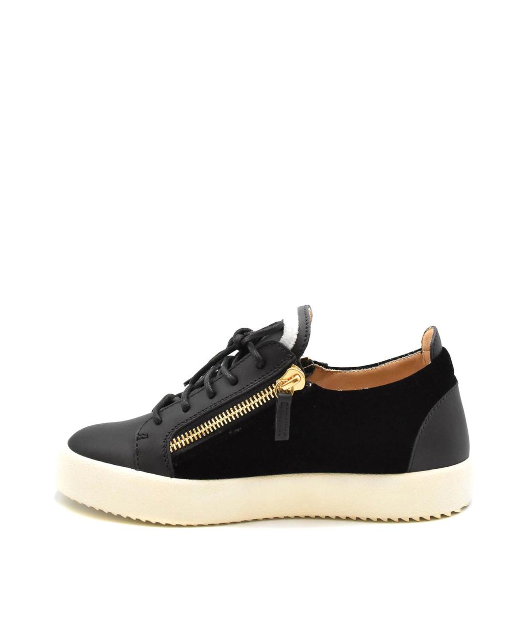 GIUSEPPE ZANOTTI DESIGN Черные кожаные кроссовки, фото 3