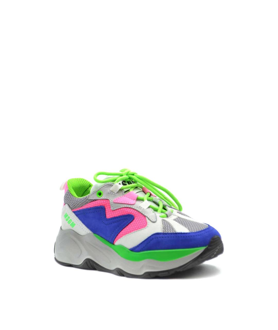 MSGM Мульти кожаные кроссовки, фото 2