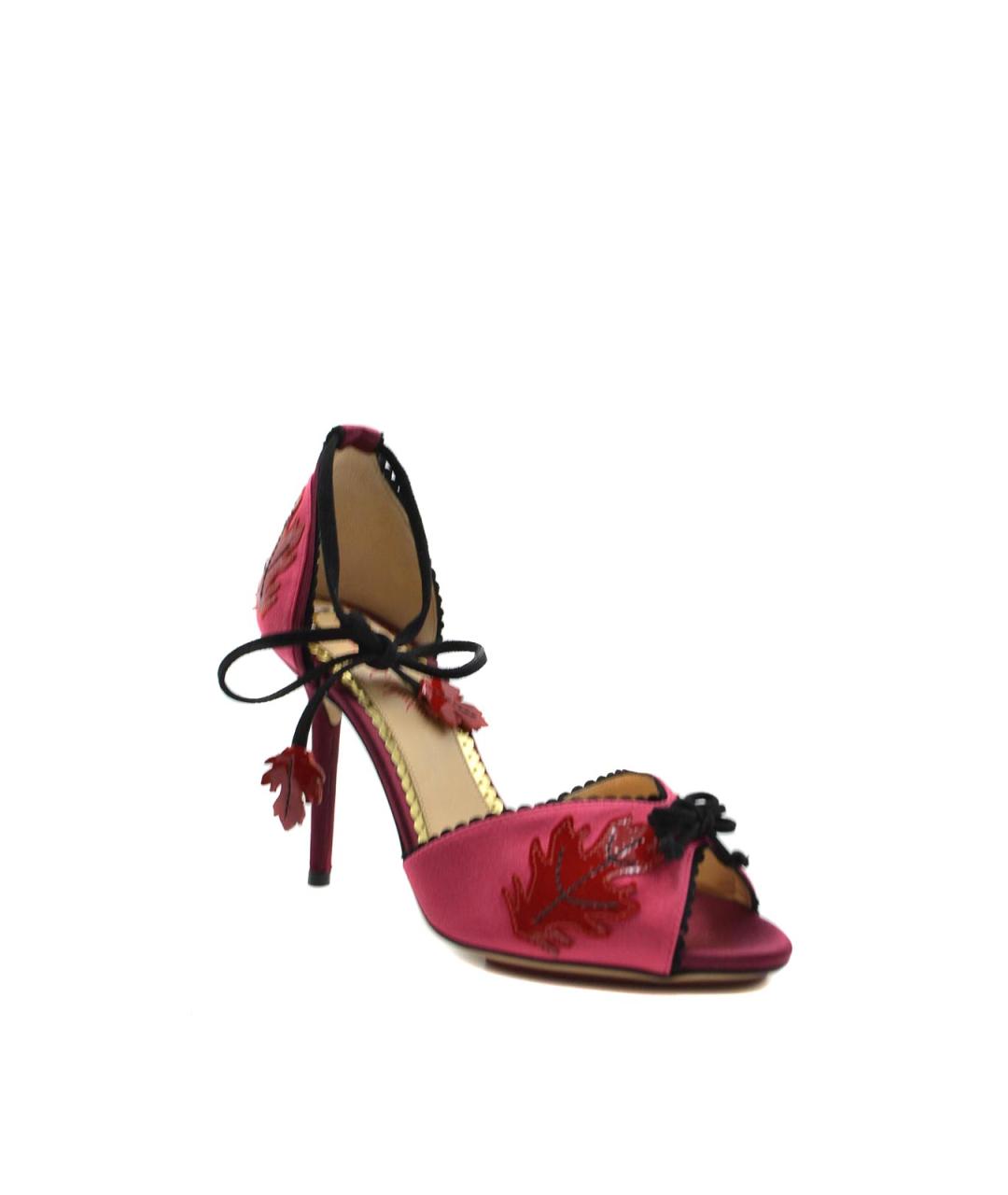CHARLOTTE OLYMPIA Бежевые кожаные сандалии, фото 2