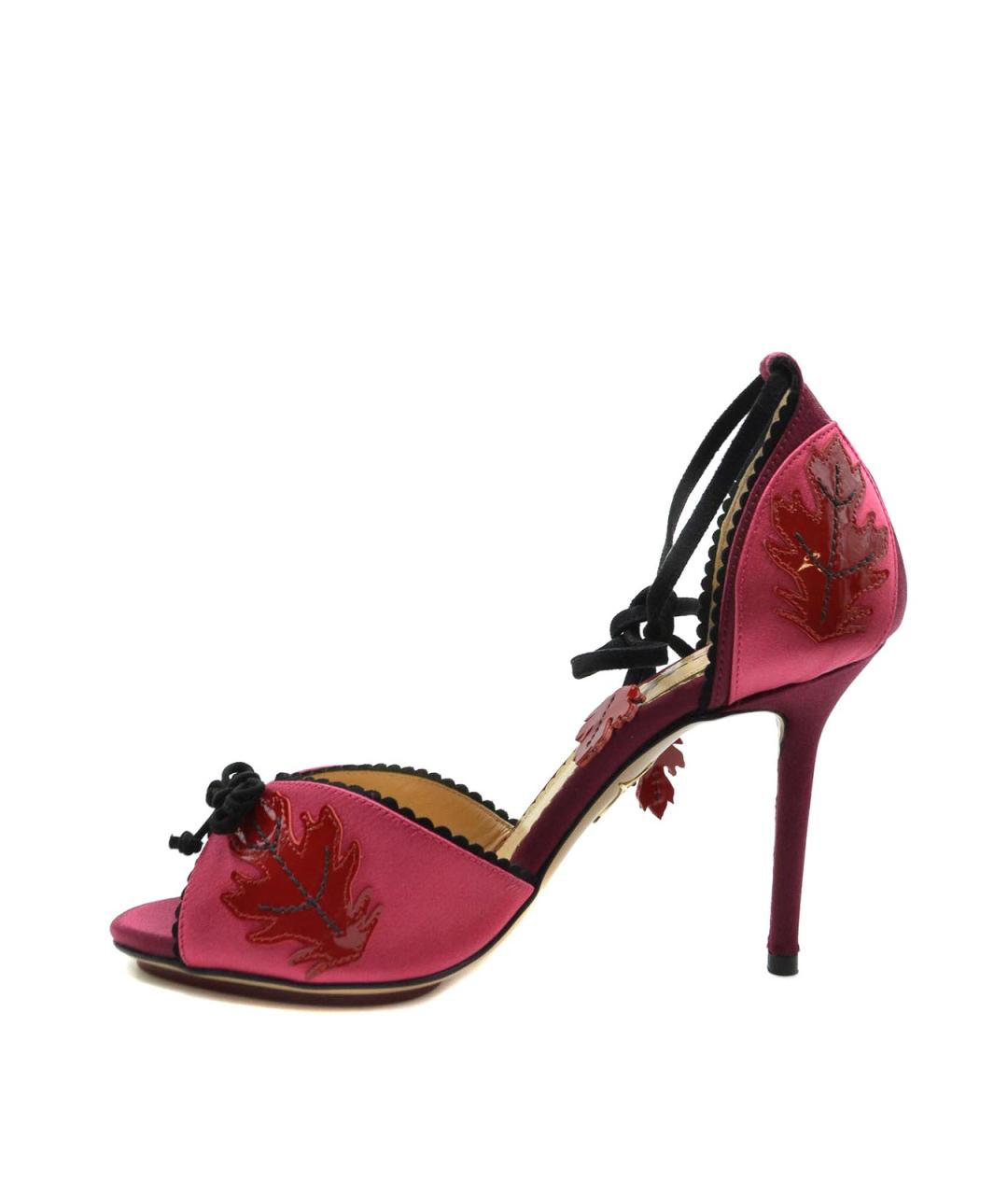 CHARLOTTE OLYMPIA Бежевые кожаные сандалии, фото 4