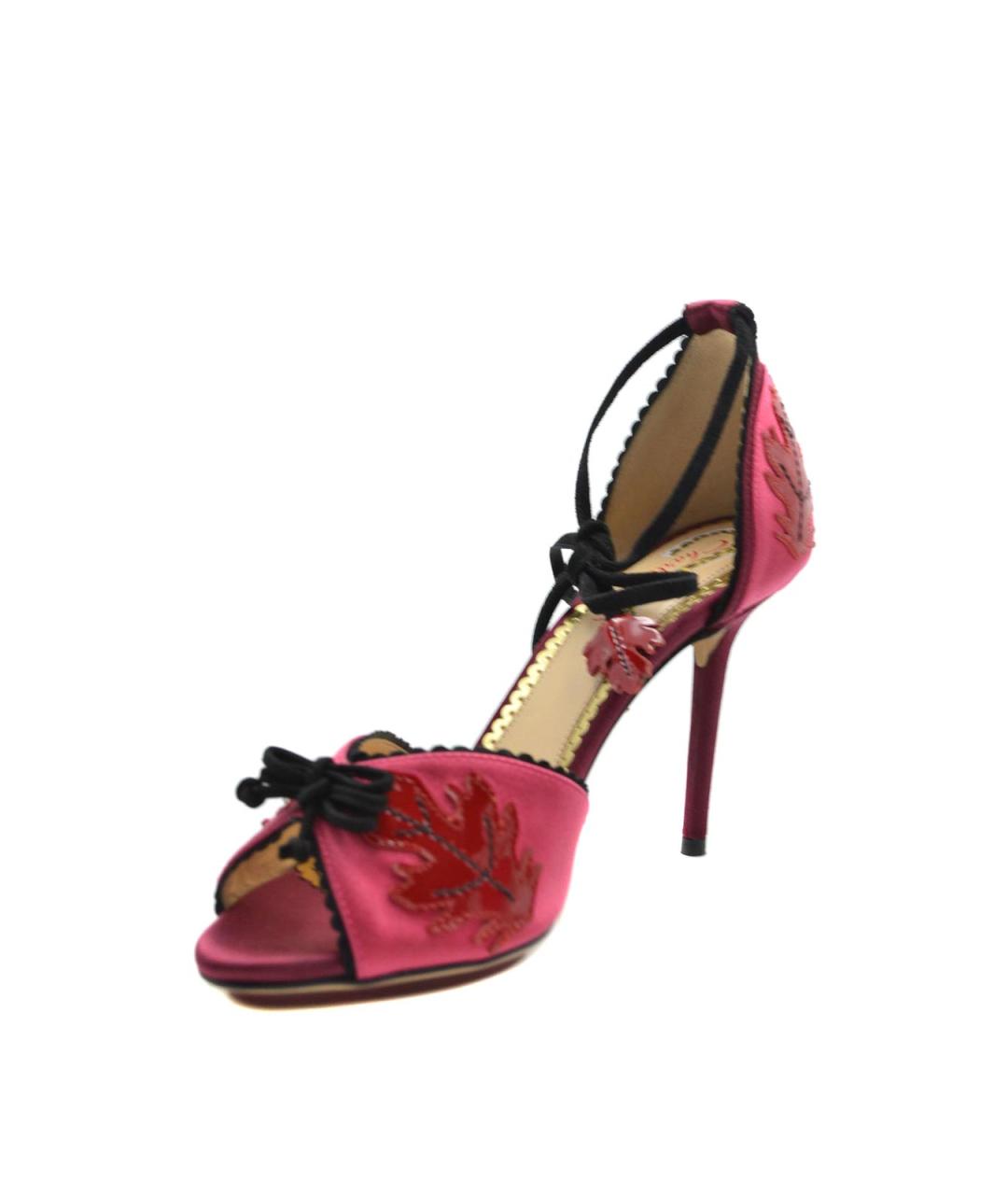 CHARLOTTE OLYMPIA Бежевые кожаные сандалии, фото 3