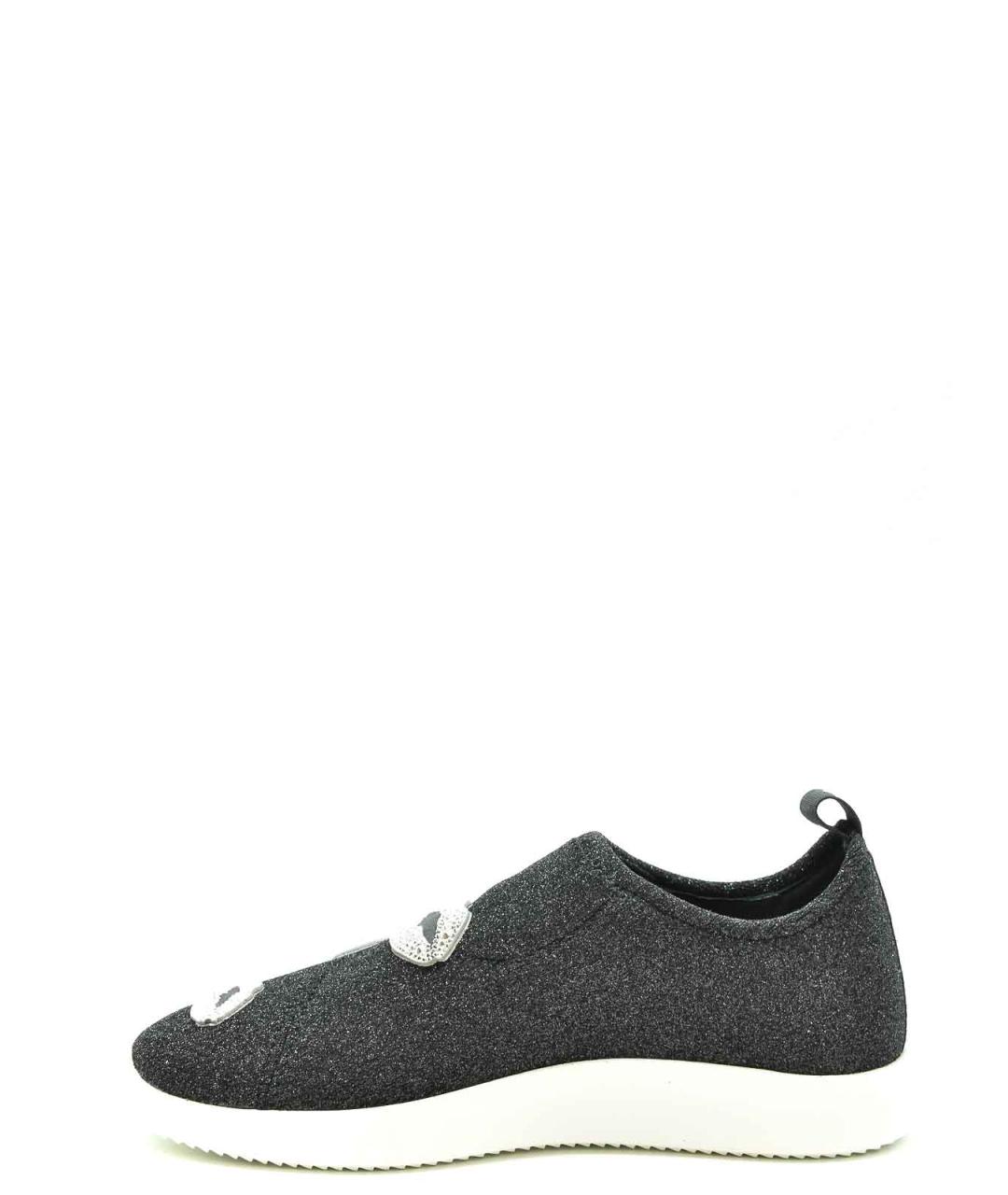 GIUSEPPE ZANOTTI DESIGN Черные кожаные кроссовки, фото 3