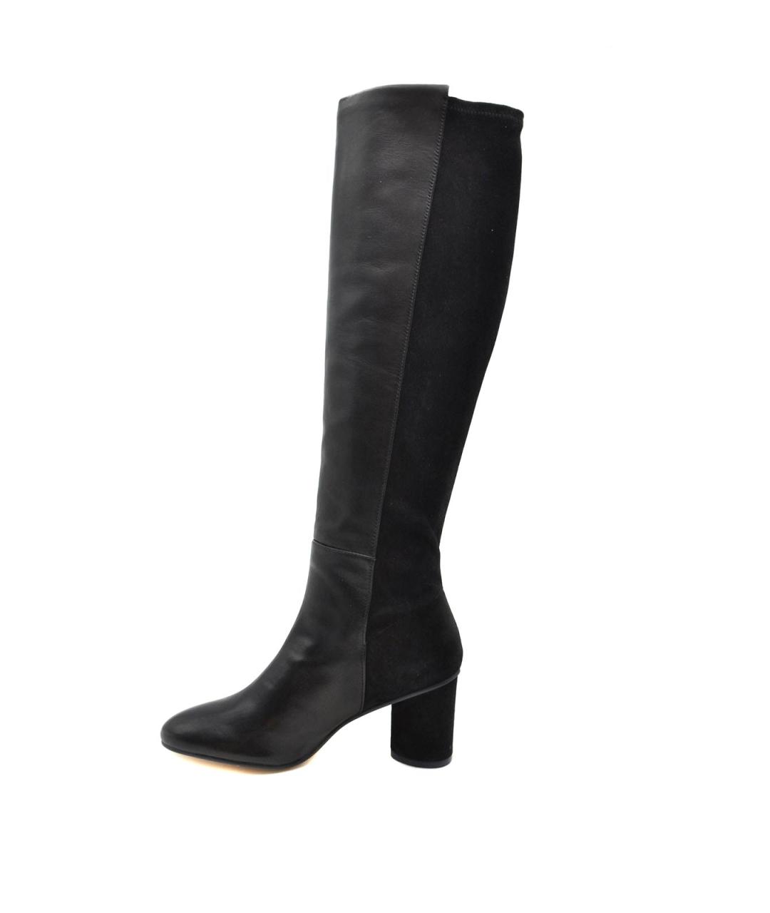 STUART WEITZMAN Черные кожаные сапоги, фото 3