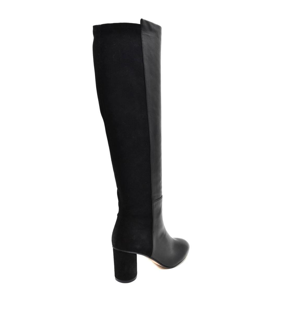 STUART WEITZMAN Черные кожаные сапоги, фото 2