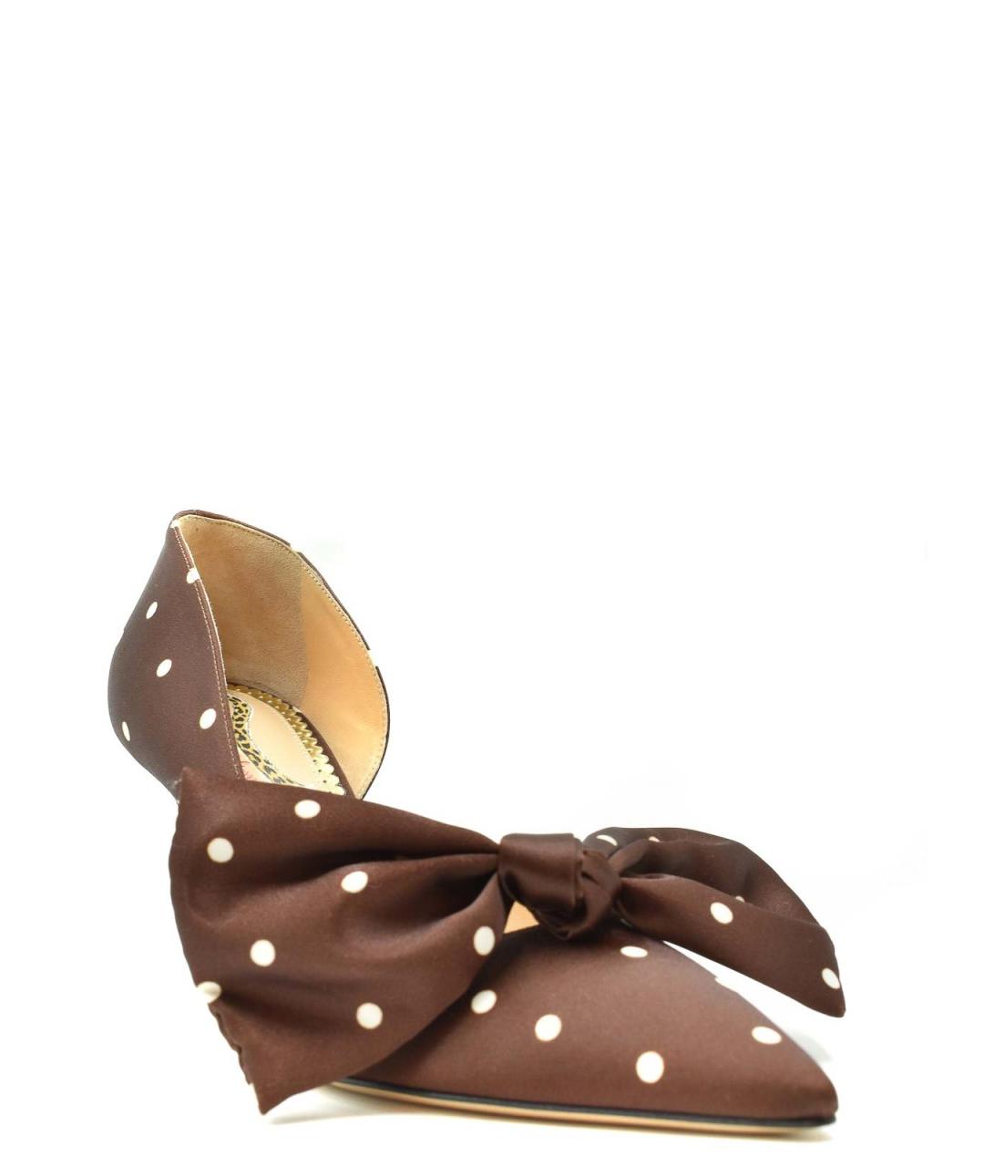 CHARLOTTE OLYMPIA Коричневые кожаные туфли, фото 2