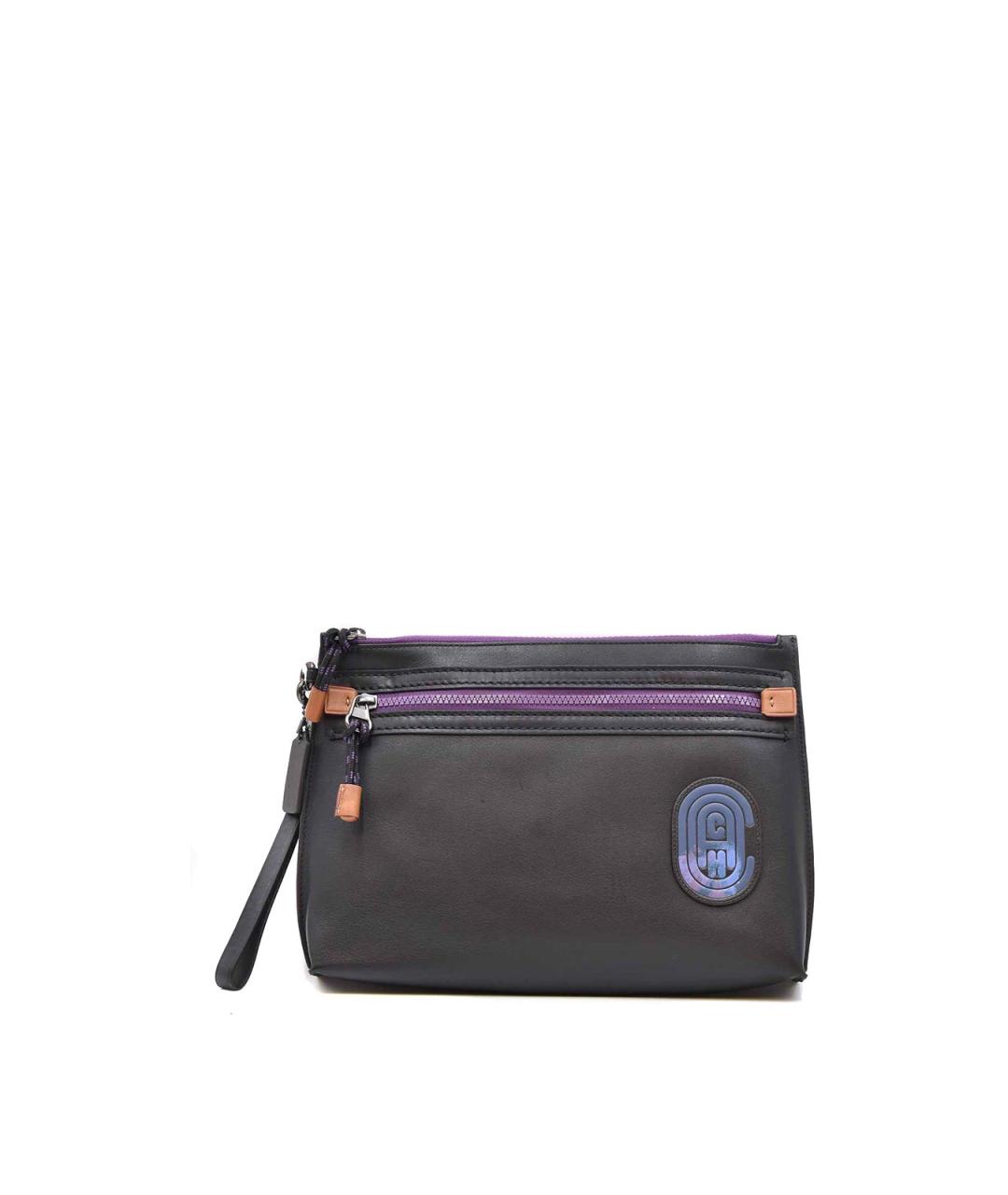 COACH Черная кожаная сумка тоут, фото 1