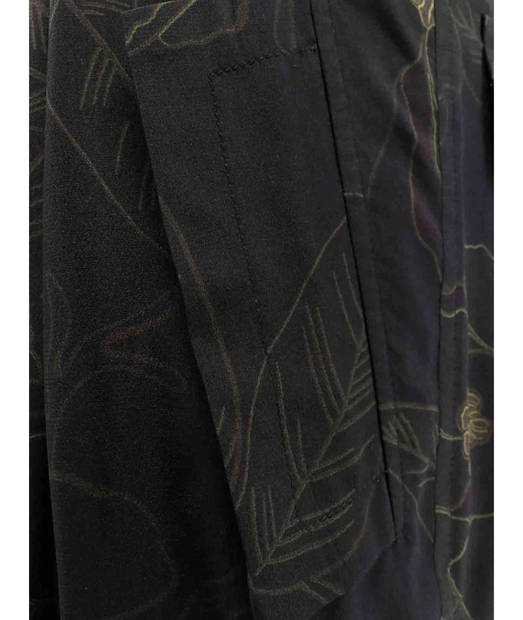 DRIES VAN NOTEN Черные шелковые брюки широкие, фото 3