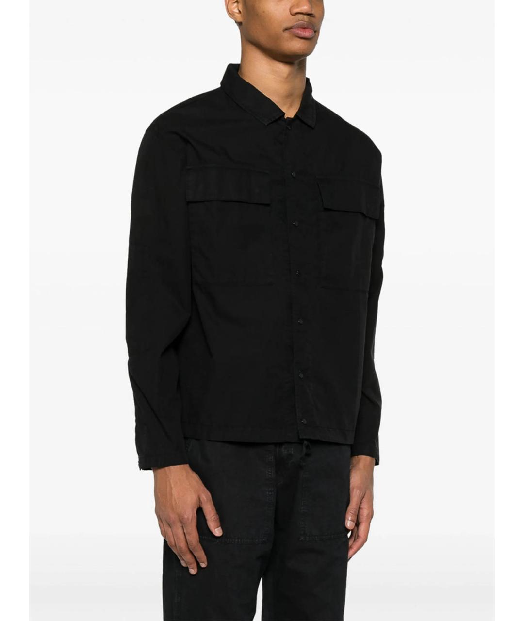 CP COMPANY Черная хлопковая классическая рубашка, фото 2