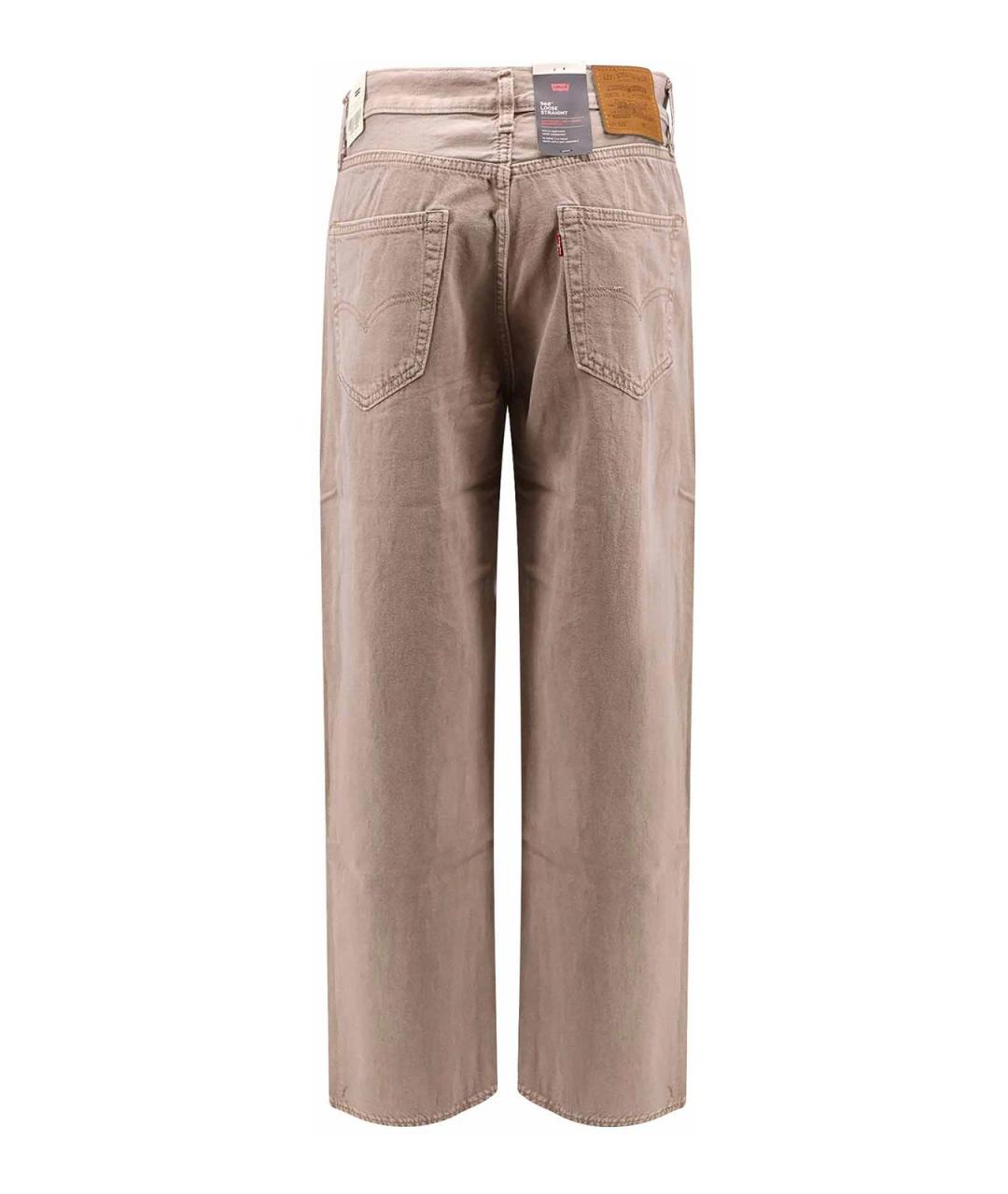LEVI'S Бежевые хлопковые джинсы, фото 2