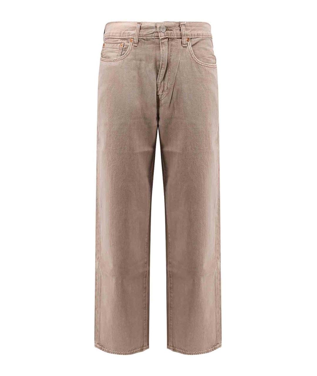 LEVI'S Бежевые хлопковые джинсы, фото 1
