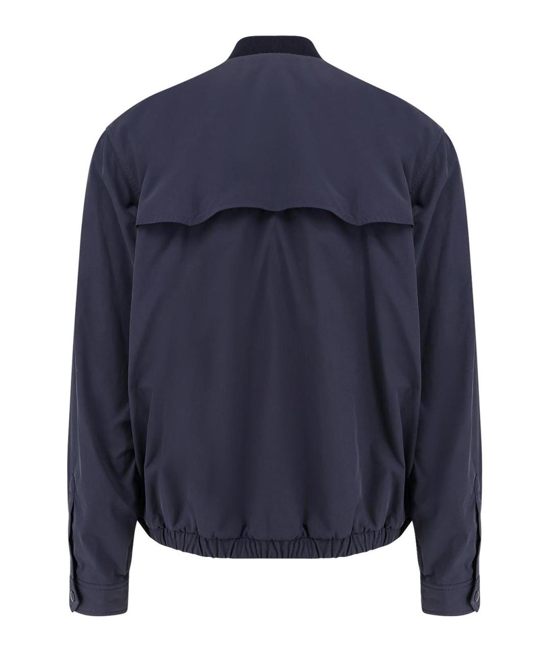 MONCLER Синяя полиэстеровая куртка, фото 2