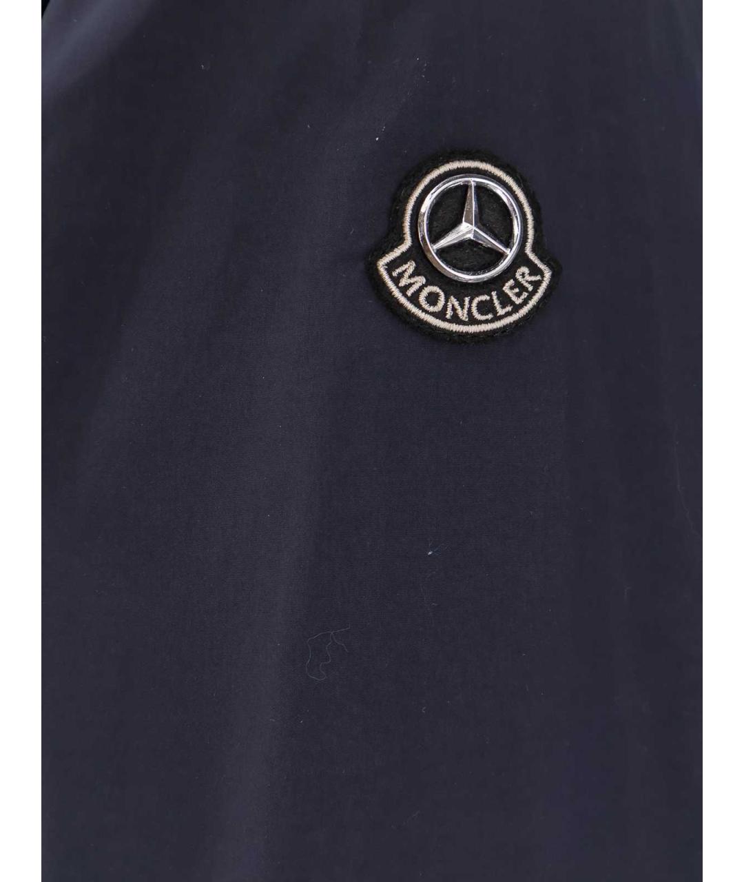 MONCLER Синяя полиэстеровая куртка, фото 3