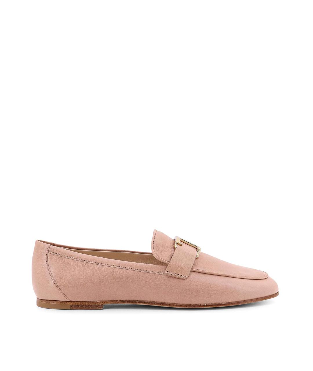TOD'S Бежевые кожаные лоферы, фото 1