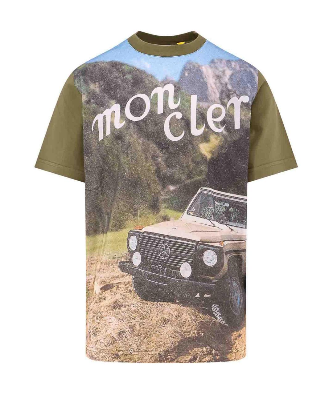 MONCLER Мульти хлопковая футболка, фото 1