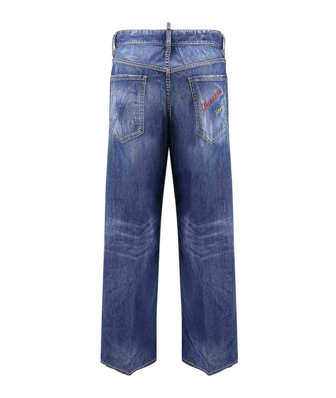 DSQUARED2 Синие хлопковые джинсы, фото 2