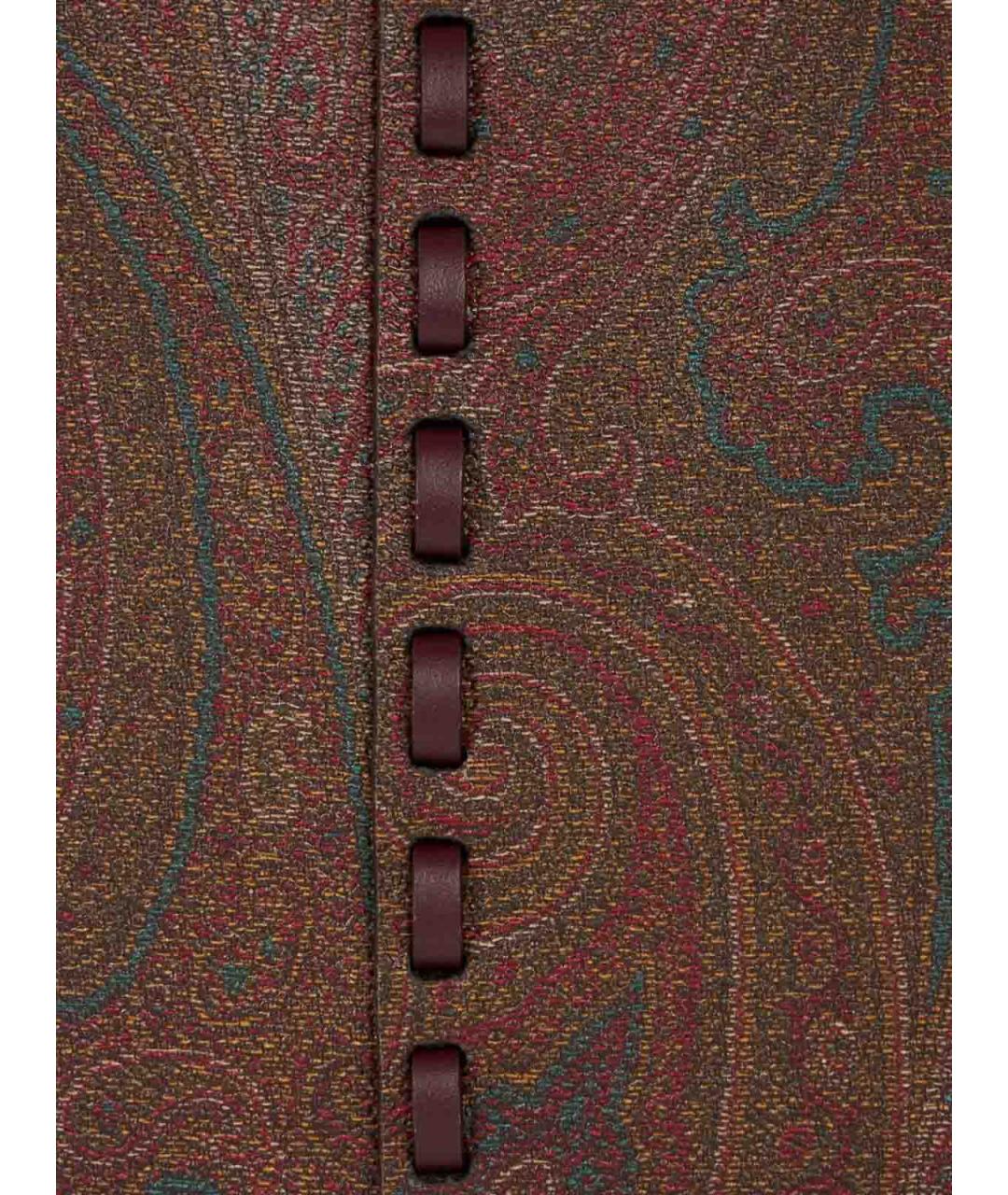ETRO Коричневая кожаная сумка через плечо, фото 5