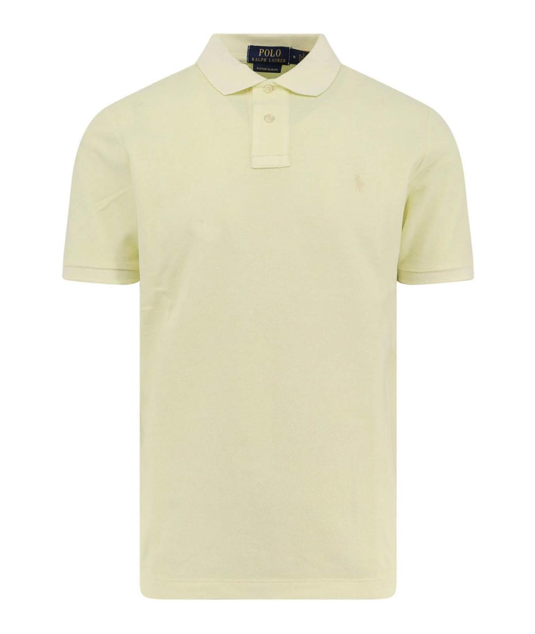 POLO RALPH LAUREN Желтая хлопковая футболка, фото 1
