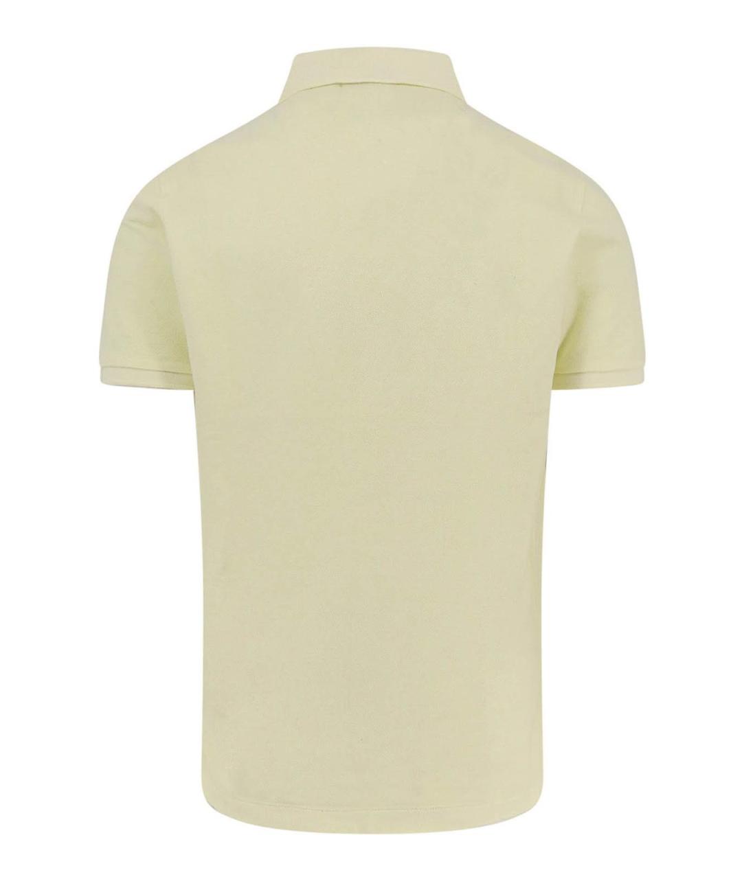 POLO RALPH LAUREN Желтая хлопковая футболка, фото 2