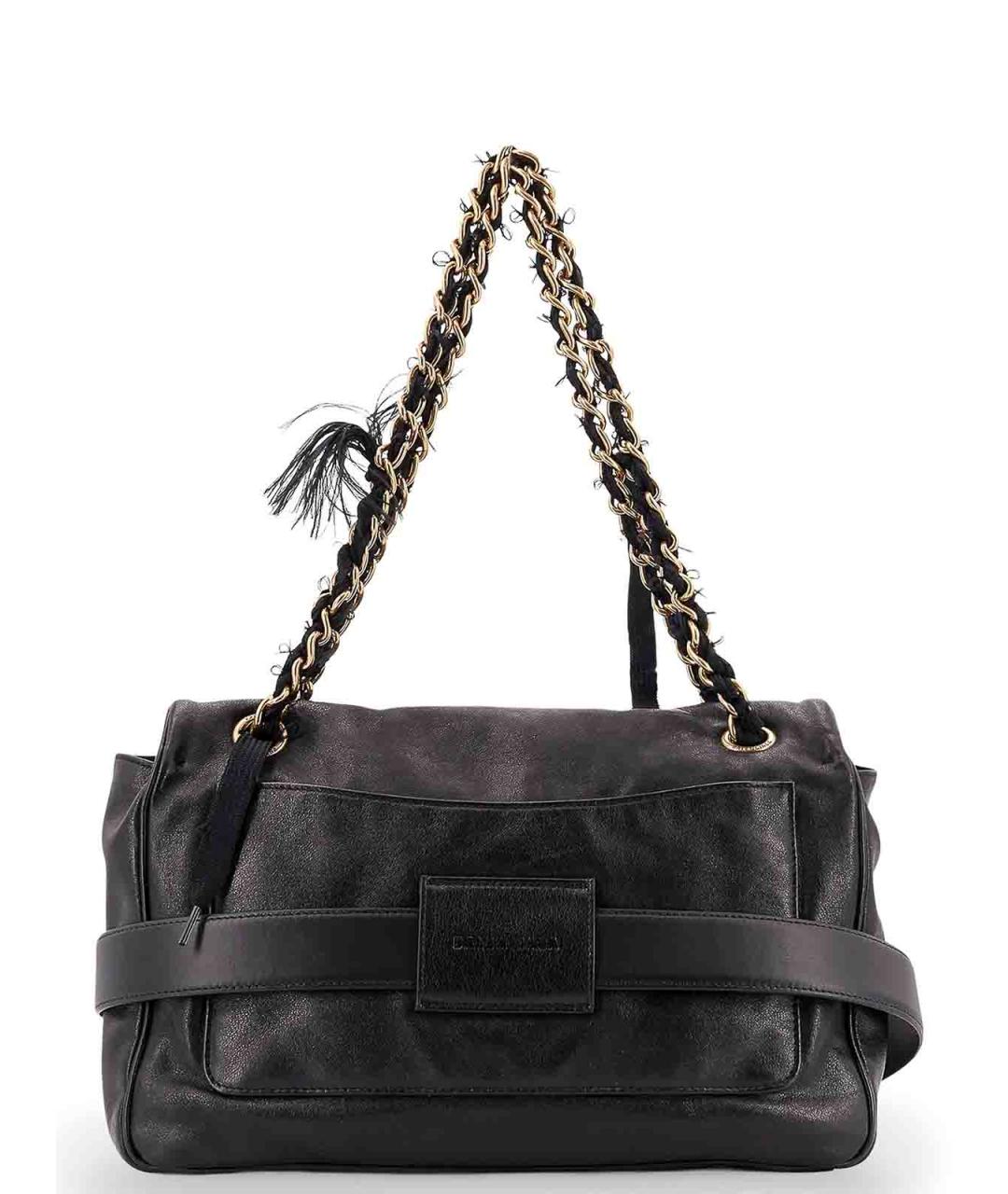 BALENCIAGA Черная кожаная сумка через плечо, фото 2